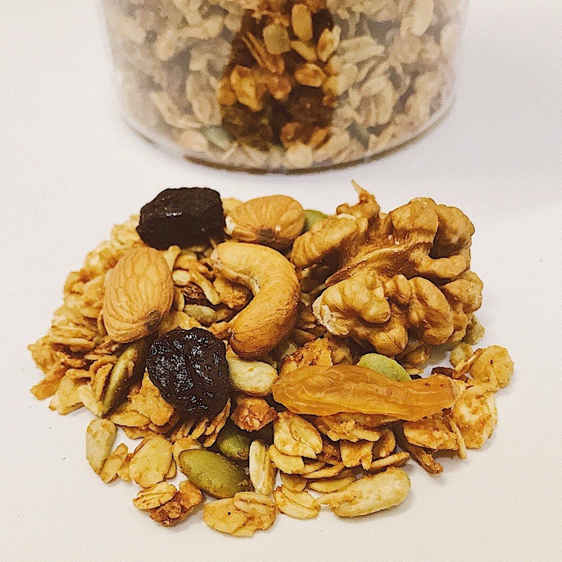 500gr ngũ cốc hạt và yến mạch ăn kiêng granola không đường