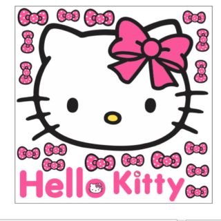 🌻DECAL MẶT HELLO KITTY 🎀 KITTY HOUSE