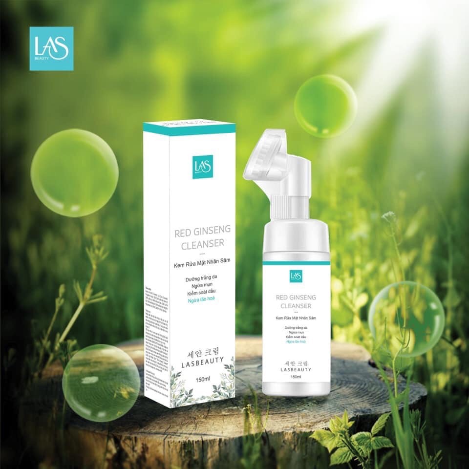 Kem rửa mặt nhân sâm las beauty sữa rửa mặt las beauty