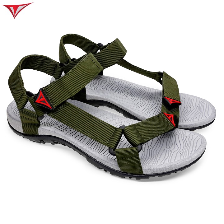 [Fullbox] Giày Sandal Xanh Việt Thủy Quai Chéo Nam Rêu - VT08