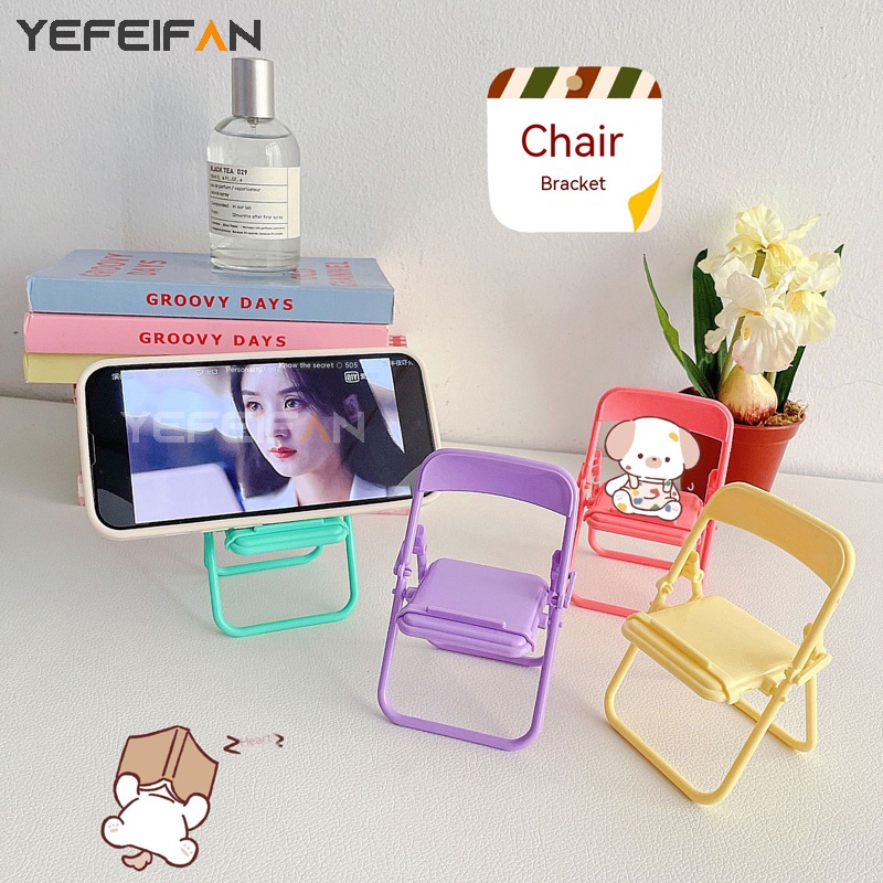 Giá Đỡ Điện Thoại/Máy Tính Bảng Mini Gấp Gọn Để Bàn Màu Kẹo Dễ Thương