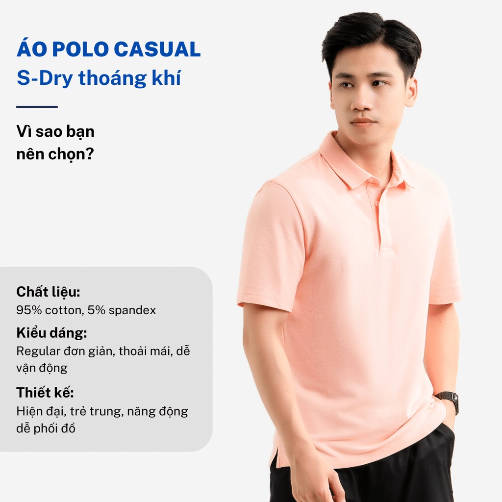 Áo polo ngắn cộc tay nam CIZA vải cotton cao cấp thời trang co giãn 4 chiều thấm hút mồ hôi dáng Regular APNR33