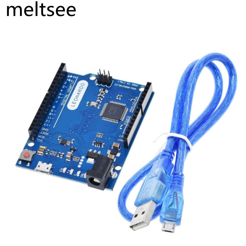 Bảng bo mạch vi điều khiển Leonardo R3 Atmega32U4 kèm cáp USB cho bộ khởi động Arduino tự làm