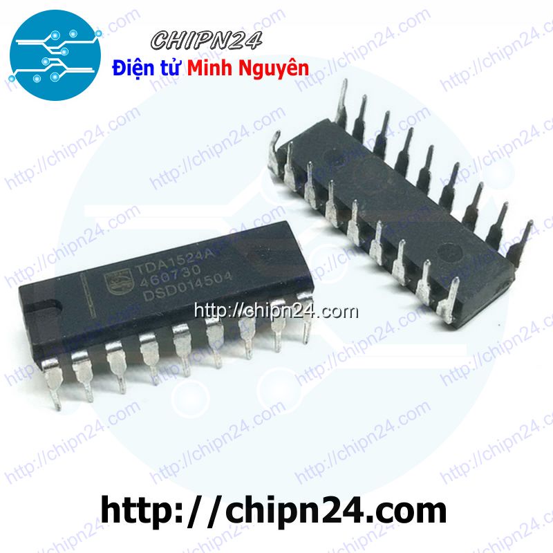 [1 CON] IC TDA1524 DIP-18 (TDA1524A TDA 1524) (IC hỗ trợ điều chỉnh âm lượng Stereo)