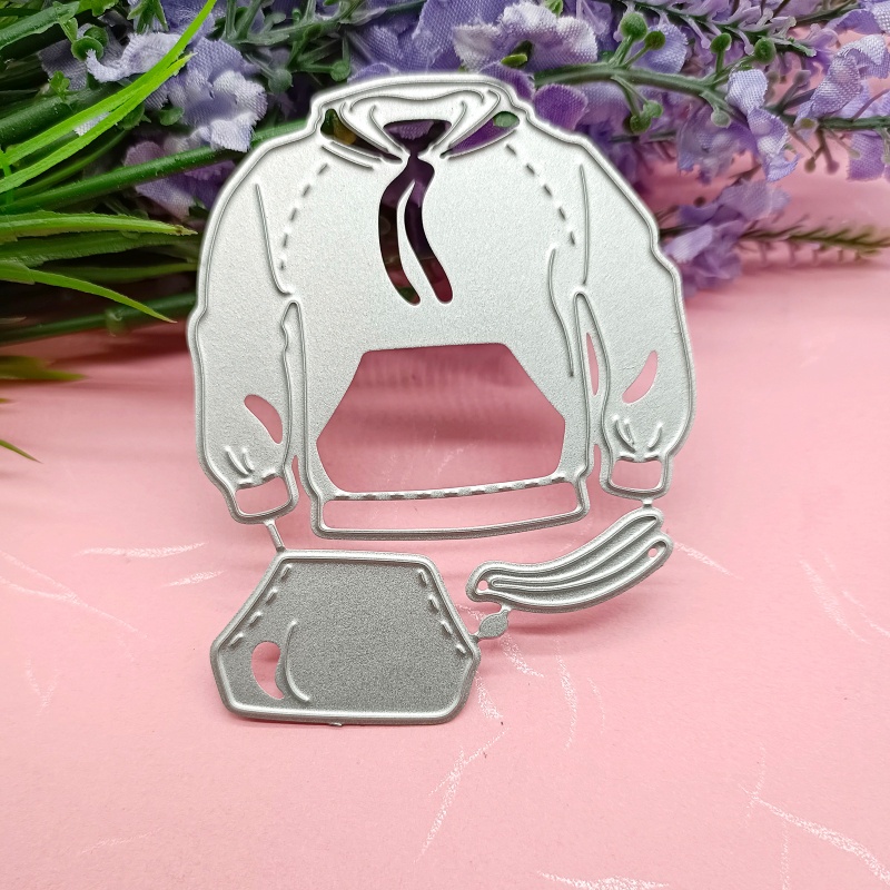 Khuôn Cắt Giấy Kim Loại Hình Áo Hoodie Cho Bé