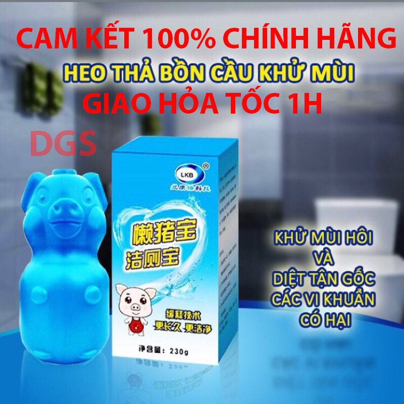 Lọ thả bồn cầu con heo khử mùi, cốc thả cầu heo diệt khuẩn hiệu quả bằng 40 viên tẩy bồn Store4girls