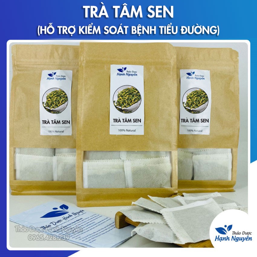 Trà tâm sen túi lọc  an thần, ổn định huyết áp - Thảo dược hạnh nguyên