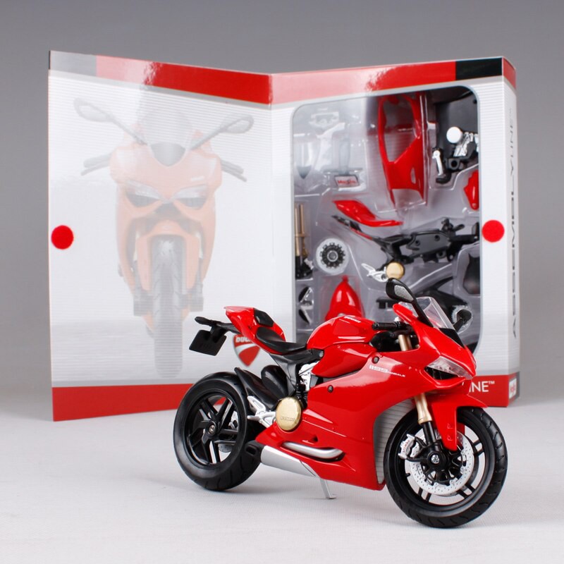 MÔ HÌNH LẮP RÁP xe Moto Ducati 1199 Panigale - Maisto tỷ lệ 1:12