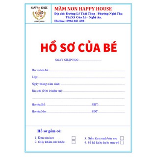 hồ sơ học sinh đựng vừa a4 25x35cm [100 cái]