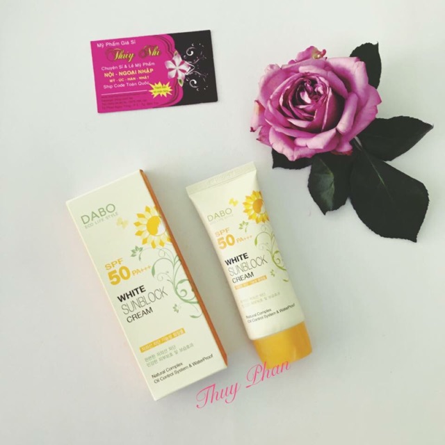 Kem chống nắng DABO White Sunblock Cream SPF50 PA+++