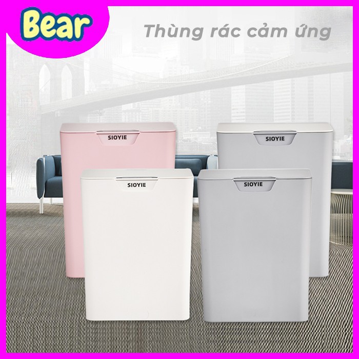 Thùng rác cảm ứng tự động [HÀNG MỚI VỀ] thùng rác thông minh có nắp đóng mở tự động 3-5s, pin trâu tiết kiệm năng lượng