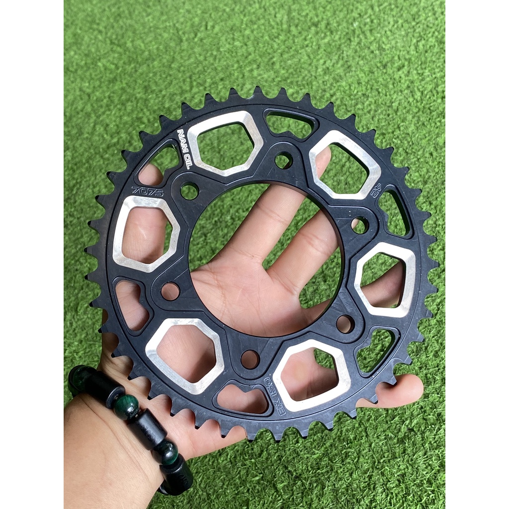 Sên RK 10 ly dĩa nhôm 7075 nhông Recto siêu tốt cho Ex155