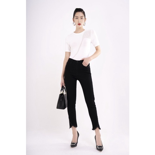 Quần jean đen nữ dáng ôm SIXDO