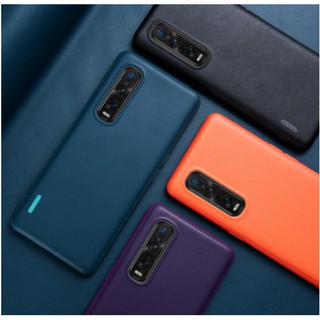 Vỏ điện thoại oppo findx2 findx2pro mẫu da trơn dán da siêu mỏng chống rơi rớt bảo vệ vỏ mềm bao da