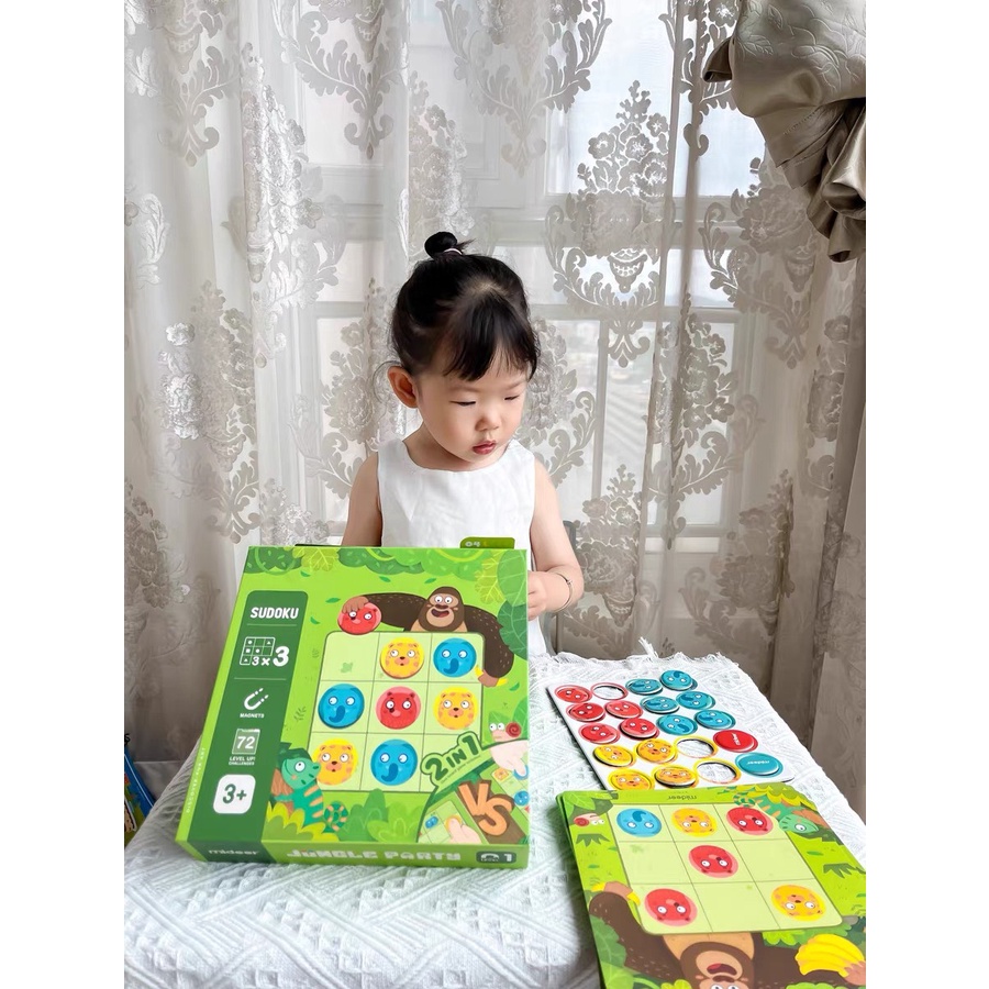 Trò chơi Sodoku thông minh, trí tuệ cho vé 3-6 tuổi - HÃNG MIDEER - ĐỒ CHƠI PHÁT TRIỂN TRÍ TUỆ