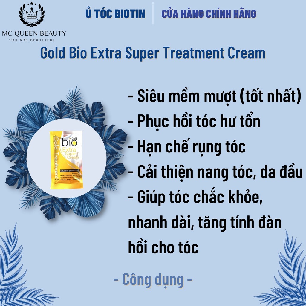 Ủ tóc Bio Super Treatment Thái Lan giúp tóc siêu mềm mượt, phục hồi hư tổn, kiểm soát dầu, kích mọc tóc - QUEEN BEAUTY