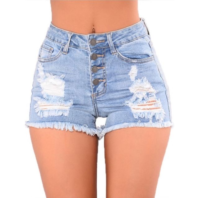 [THANH LÝ] Quần SHORT Jeans nữ lưng cao, Jeans rách