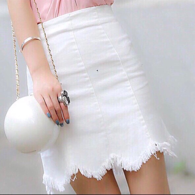 Chân váy kaki răng cưa bụi bặm_ảnh thật số 4 | BigBuy360 - bigbuy360.vn