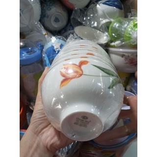 bát cơm, chén cơm Ck ( set 10 chén) hoa văn