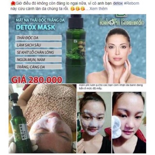 Mặt nạ Detox thải độc chì Reborn Mỹ