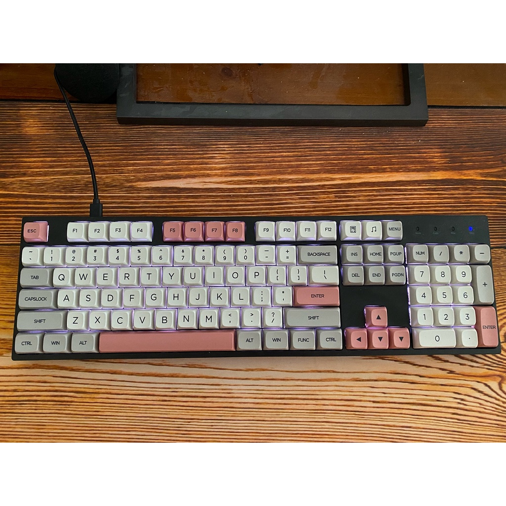 Keycap PBT XDA Game Boy, Retro 9009 nút bàn phím cơ phù hợp nhiều layout bàn phím cơ bản