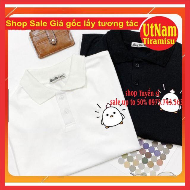 Set polo gà con quần kẻ, áo unisex mix quần caro