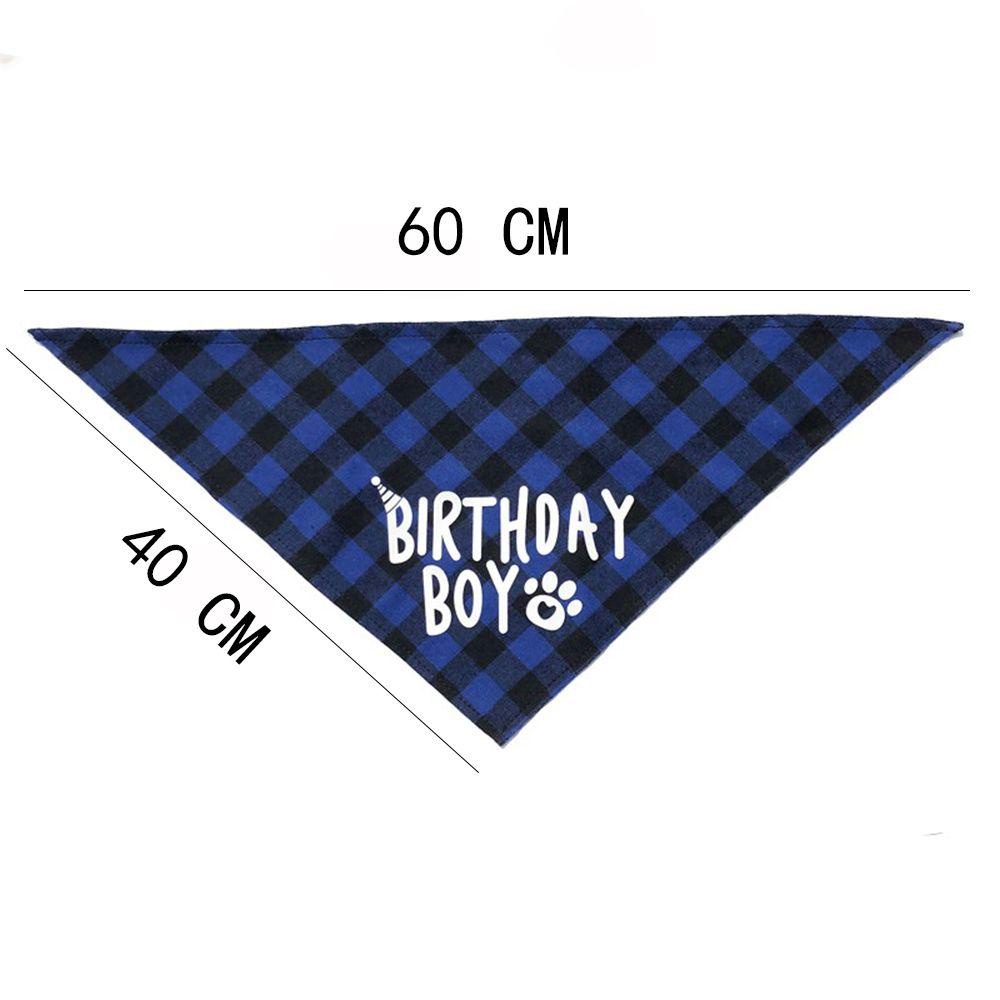 Khăn Quàng Cổ Tam Giác Bằng Vải Cotton Kẻ Ô Cho Thú Cưng