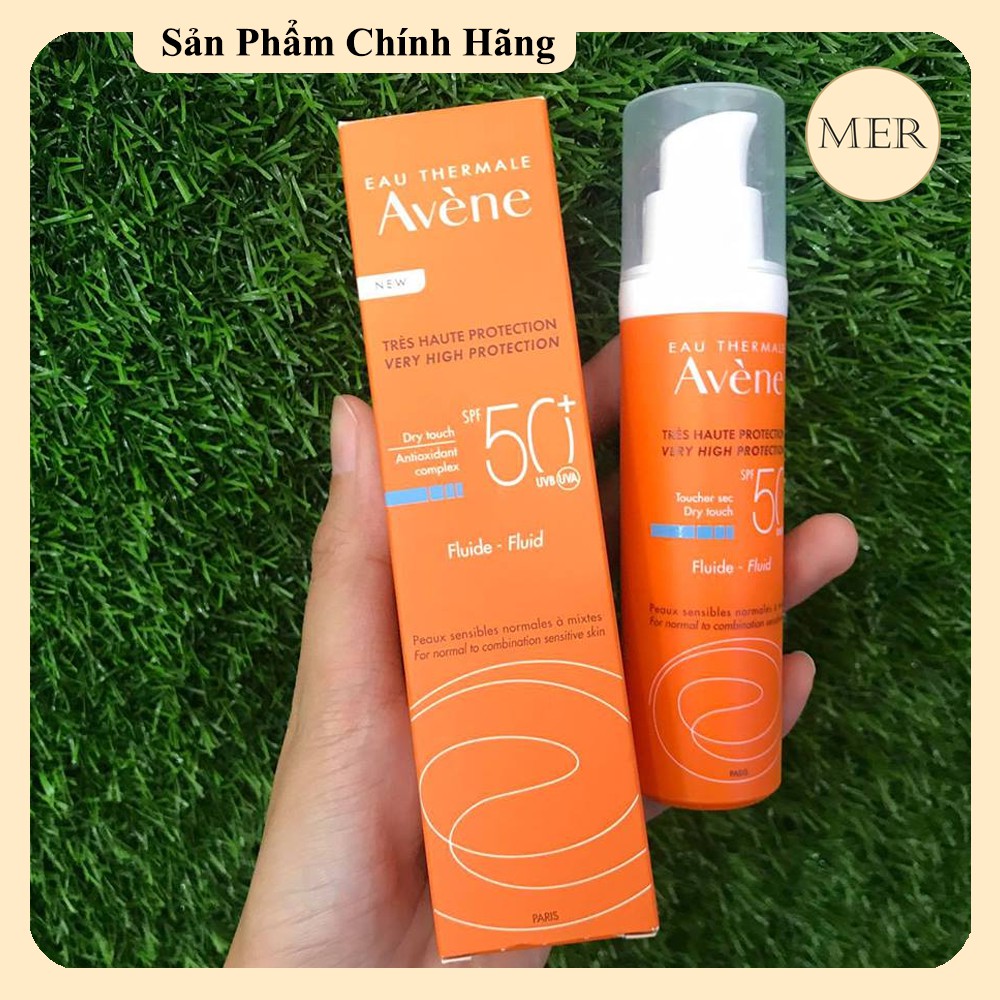 Kem chống nắng Eau Thermale Avene Dry Touch Fluide SPF50+ 50ml dạng vòi