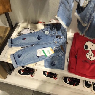 Quần jean mickey cho bé