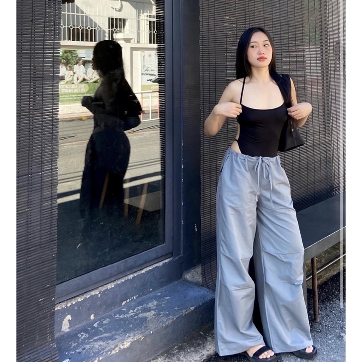 LESOVUR | Bodysuit dây đan chéo hở lưng