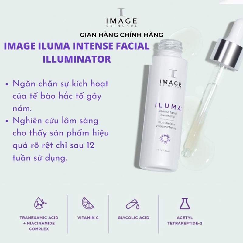 Serum mờ nám trắng da Image Iluma Intense Facial Illuminator 7.4ml