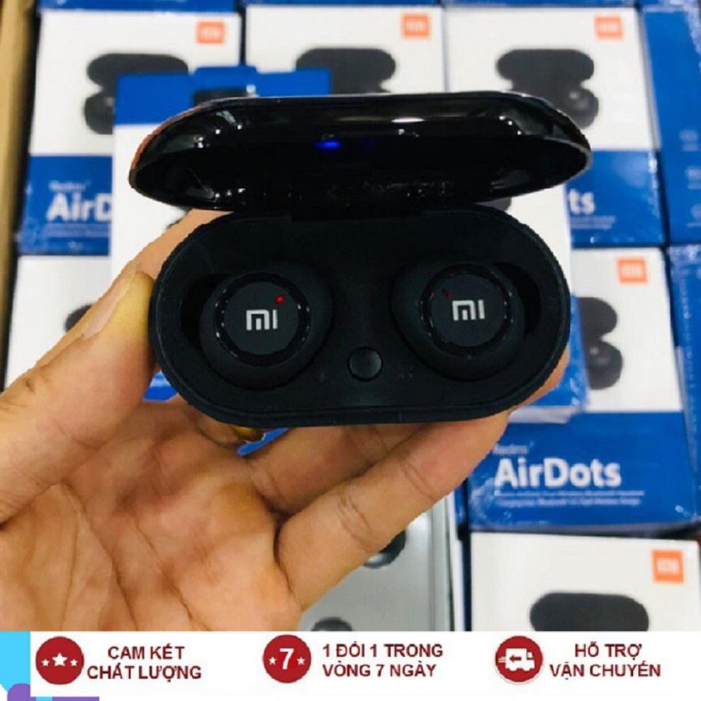 💥[KHÔNG HAY - HOÀN TIỀN]💥Tai Nghe Bluetooth Chính hãng Xiaomi  Redmi AirDots 2 Đen 5.0 TWS Có Đốc Sạc Pin trâu 💥HOT💥