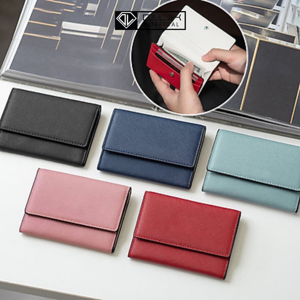 [Siêu Sang] Ví nữ mini, ví mini da Siêu Sang Safiano - Cardholder thời trang OLUX