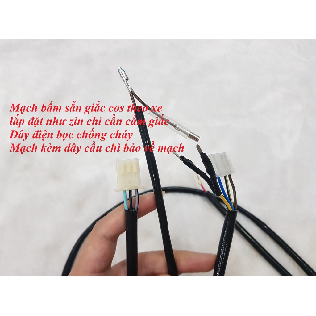 Mạch Passing đèn Bi mini cho xe Airblade sử dụng trên công tắc passing sh lắp đặt như zin