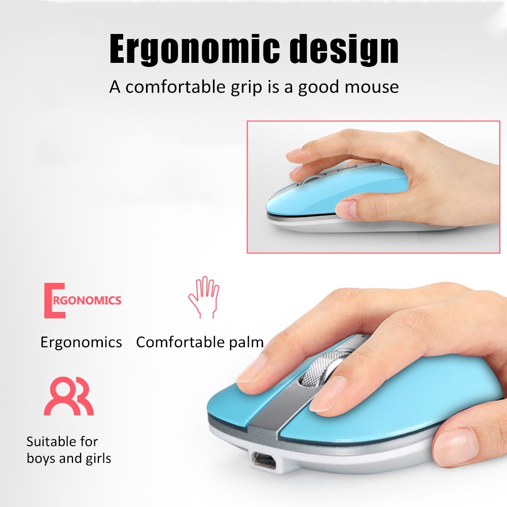 5.1 Dual-mode Mouse USB Charging 2.4G Wireless Bluetooth Silent PC Computer Notebook Mice Wireless Work Optical Game Mouse