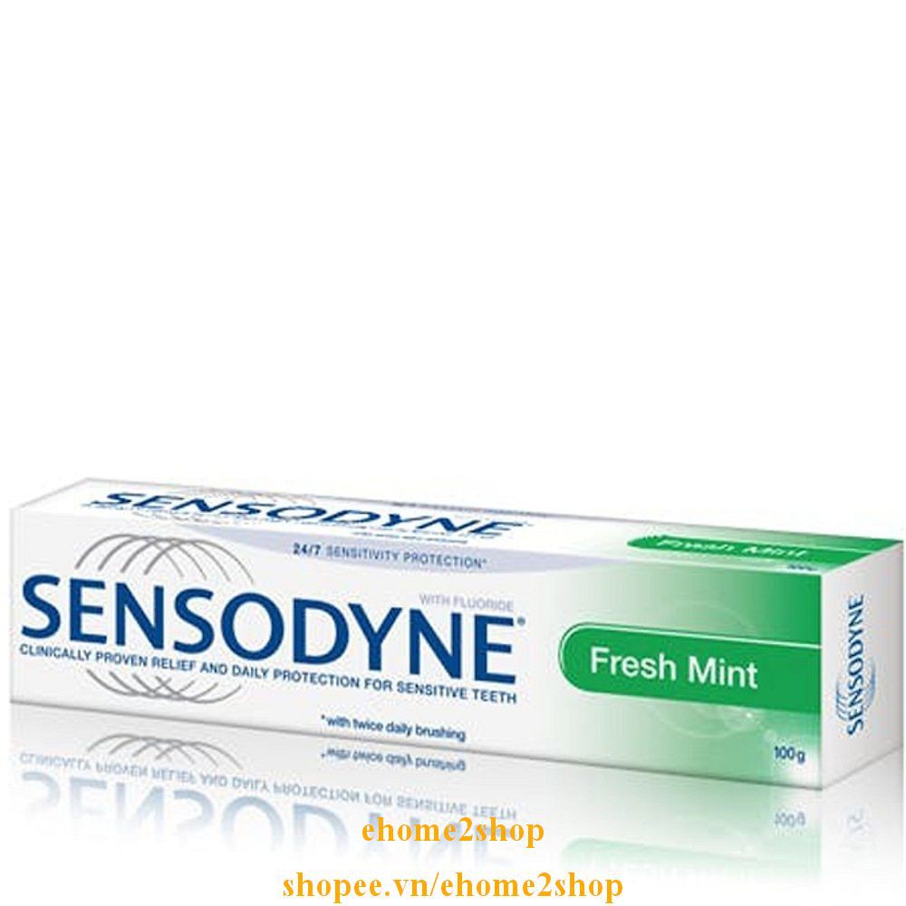 Kem Đánh Răng 100g Sensodyne Fresh Mint Bạc Hà shopee.vn/ehome2shop.