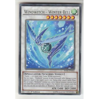 Thẻ bài mint90 yugioh ocg windwitch winter bell rare
