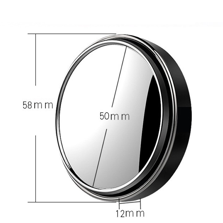 Gương Cầu Lồi Ô Tô Gắn Kính Hậu Có Viền Xoay 360 Xóa Điểm Mù | BigBuy360 - bigbuy360.vn