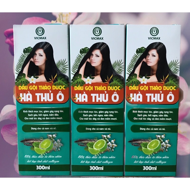 Dầu Gội Thảo Dược Hà Thủ Ô Giảm Rụng Tóc, Kích Mọc Tóc, Đen Bóng Tự Nhiên, Giảm Tóc Bạc