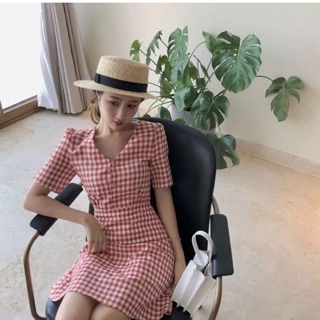 Váy thô kẻ Caro