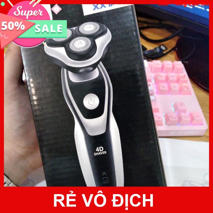 Máy cạo râu đa năng SHAVER SK1588 3 lưỡi mạnh mẽ, cạo râu, tỉa lông mũi, chống nước IPX7 (Bảo hành 12 tháng)