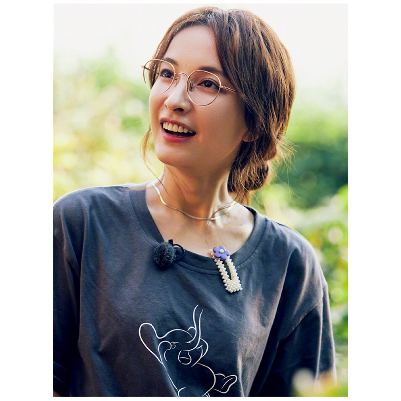 Mắt Kính Gọng Kim Loại Chống Tia Bức Xạ Phong Cách Retro Hàn Quốc Thời Trang