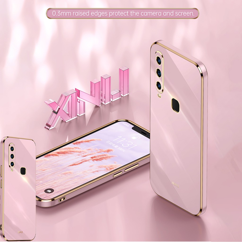 Ốp Điện Thoại Silicon Dẻo Tráng Gương 6D Sang Trọng Chống Sốc Cho VIVO Y22 Y22S Y20 Y20S Y19 Y5S Y12S Y11S Y17 Y3 Y3S Y15 Y50