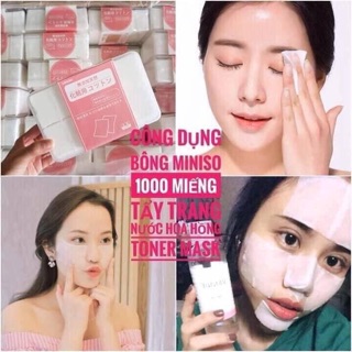 Bông tẩy trang miniso 180m -475 miếng