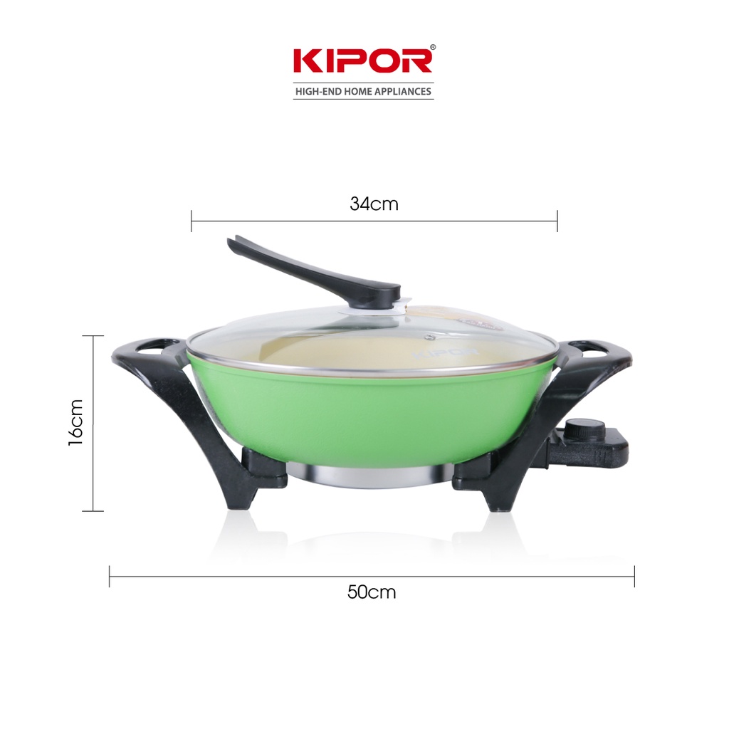 Nồi lẩu điện đa năng KIPOR KP-LD3211 - Lòng nồi chống dính WHITFORD cao cấp - Bảo hành tại nhà 12 tháng