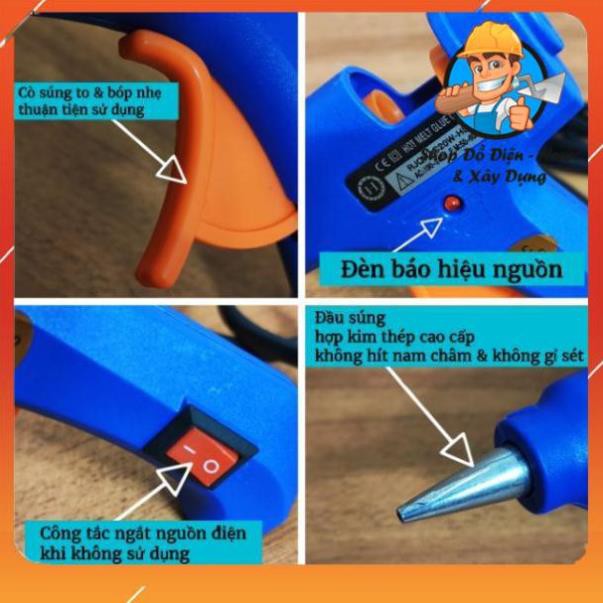 Súng bắn keo nhỏ 20W  - Tặng kèm 2 cây keo nến