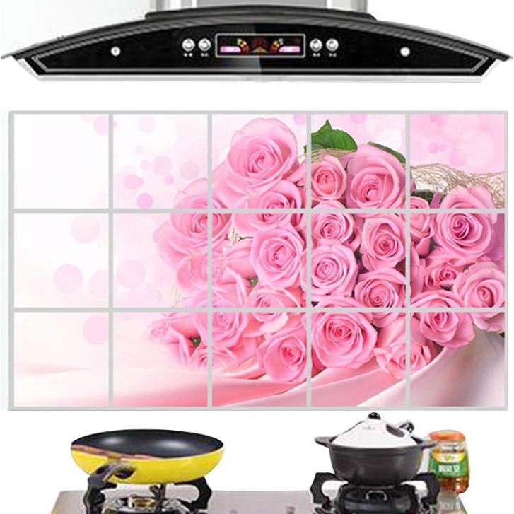 Sticker Dán Tường Chống Thấm Dầu Họa Tiết Trái Cây Nghệ Thuật