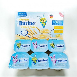 Cháo Sữa Burine Vani Và Bích Quy [1 Lốc 6 Hộp] [6x50g] 300g