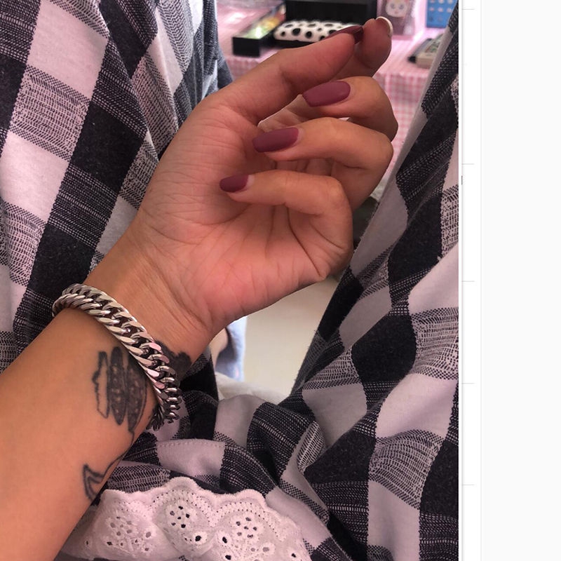 Vòng Tay Thép Titan Phong Cách Hiphop Đường Phố Cá Tính