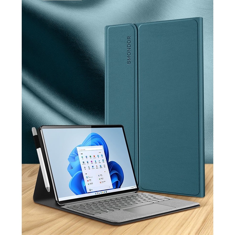 Ốp da , Bao Da cao cấp Smondor cho Surface Pro X 13&quot; (2020 2021) M19